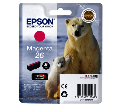 EPSON  Polar Bear T2613 Magenta Ink Cartridge